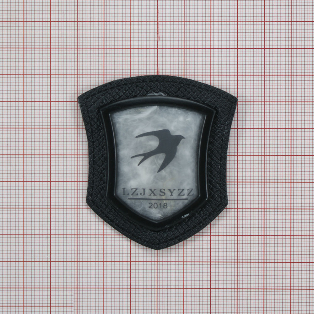 Лейба п/у и наполнитель Ласточка 2018, 6*6,5см черный, белый. Лейба Кожзам