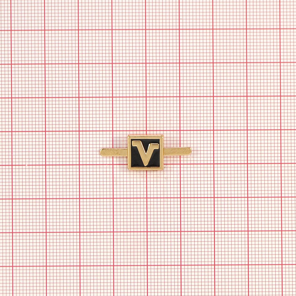 Краб металл V в рамке GOLD, черная эмаль . Крабы Металл Надписи, Буквы