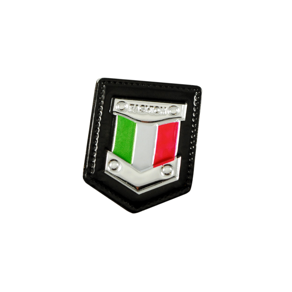 Лейба кожзам A7523 35*45мм Fashion Italy. Лейба Кожзам