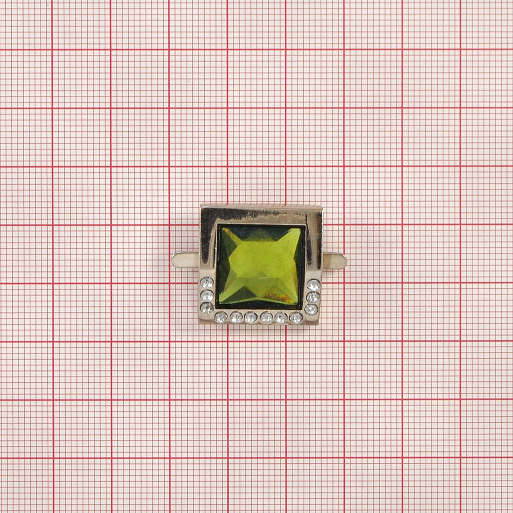 Краб металл Экран NIK 2см зеленый камень, шт. Крабы Металл Геометрия Декор
