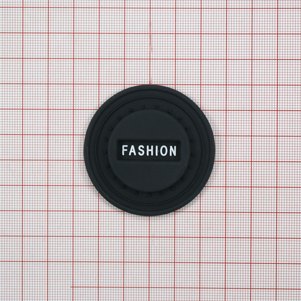 Лейба резиновая FASHION 5*5см черный, белый. Лейба Резина