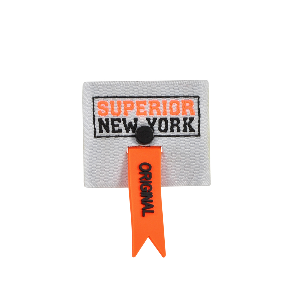 Лейба тканевая с резиновой подвеской SUPERIOR, 4*5.5см, черный, белый, оранжевый, шт. Лейба Ткань