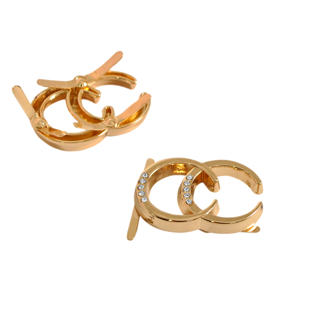 Краб металл СС плоский 3,5*2,3см GOLD, камни, шт . Крабы Металл Геометрия Декор