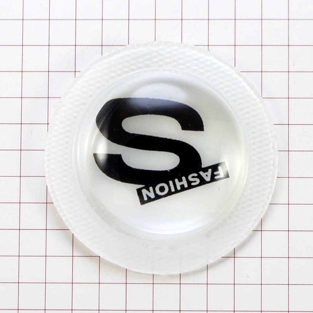 Лейба, силикон, белая, Fashion S, надпись черная, 4,5см., шт.. Лейба Силикон