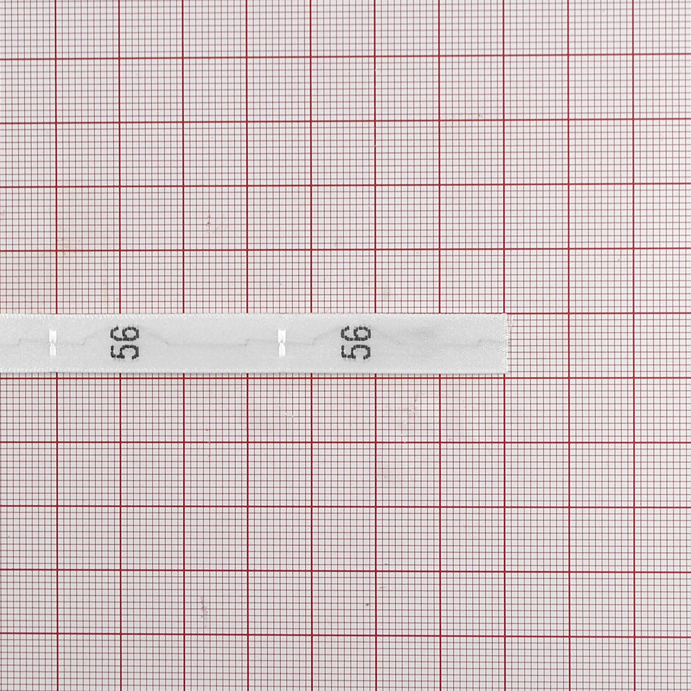 Размерник вышитый сатин белый 56 . Размерник вышитый