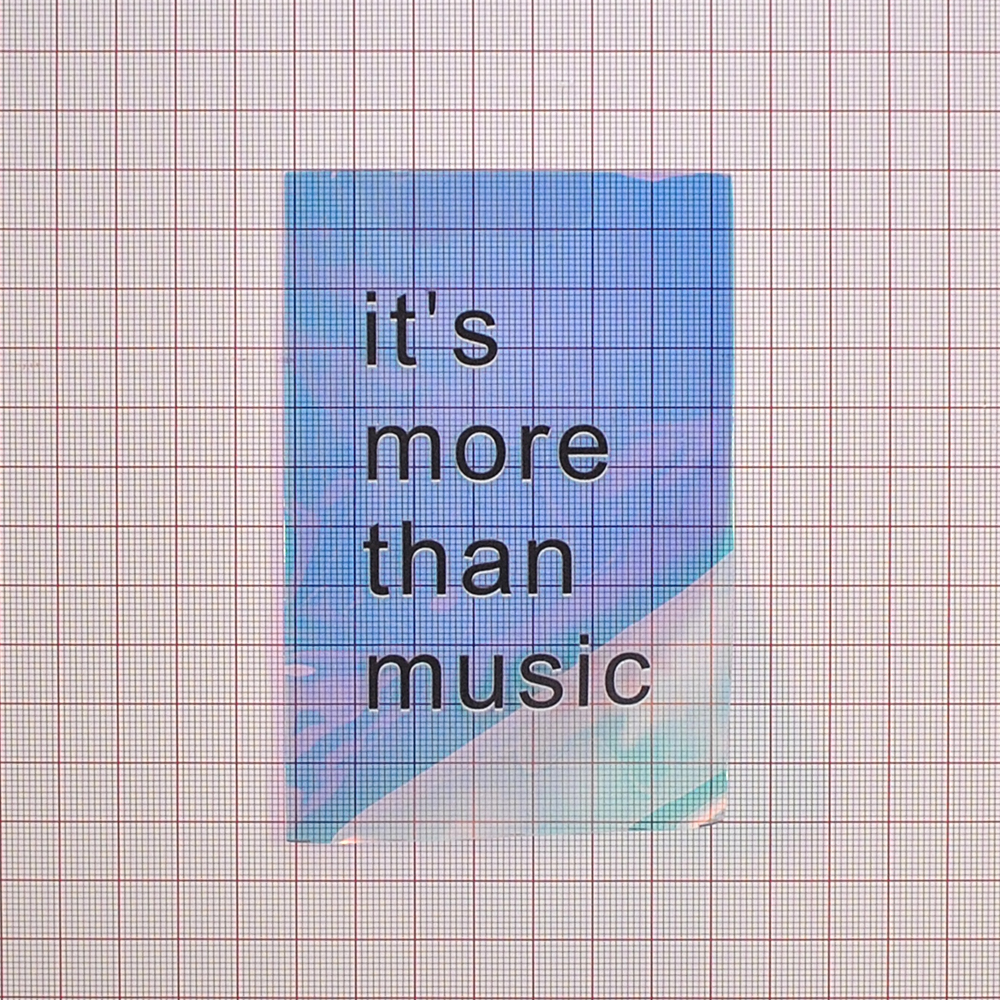 Лейба клеенка It's more than music, 11,5*7.5см, прозрачный, черный, шт. Лейба Клеенка