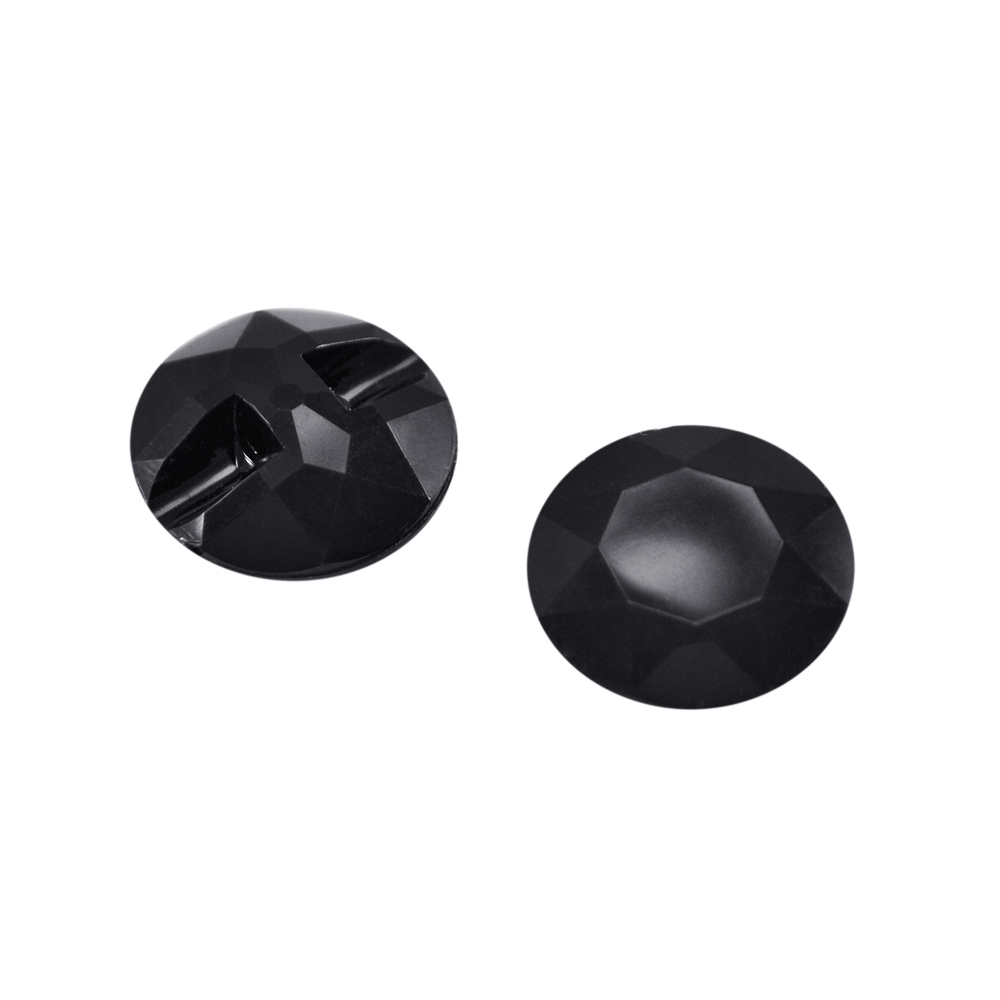 Пуговица Кристалл 3143 25мм черная круглая, шт. Пуговица Акрил, Кристалл