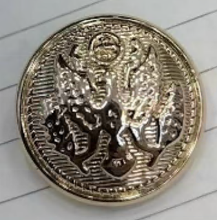 Пуговица металл Герб, 1,5см, золото, шт. Пуговица Металл