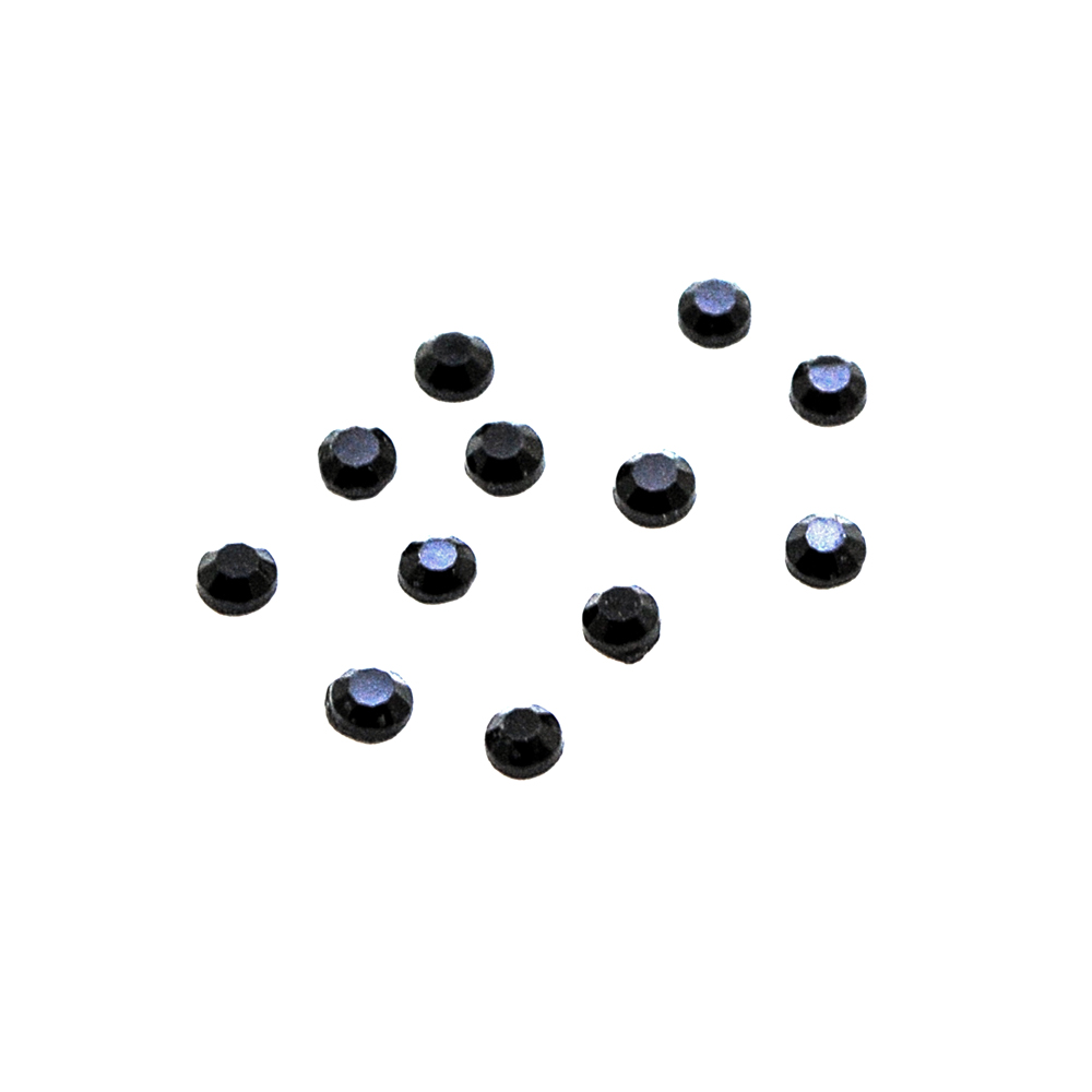 Стразы стеклянные клеевые SW /Т/SS10 (А) черный (jet black), 1уп /72тыс.шт/ . Стразы класс А, АА
