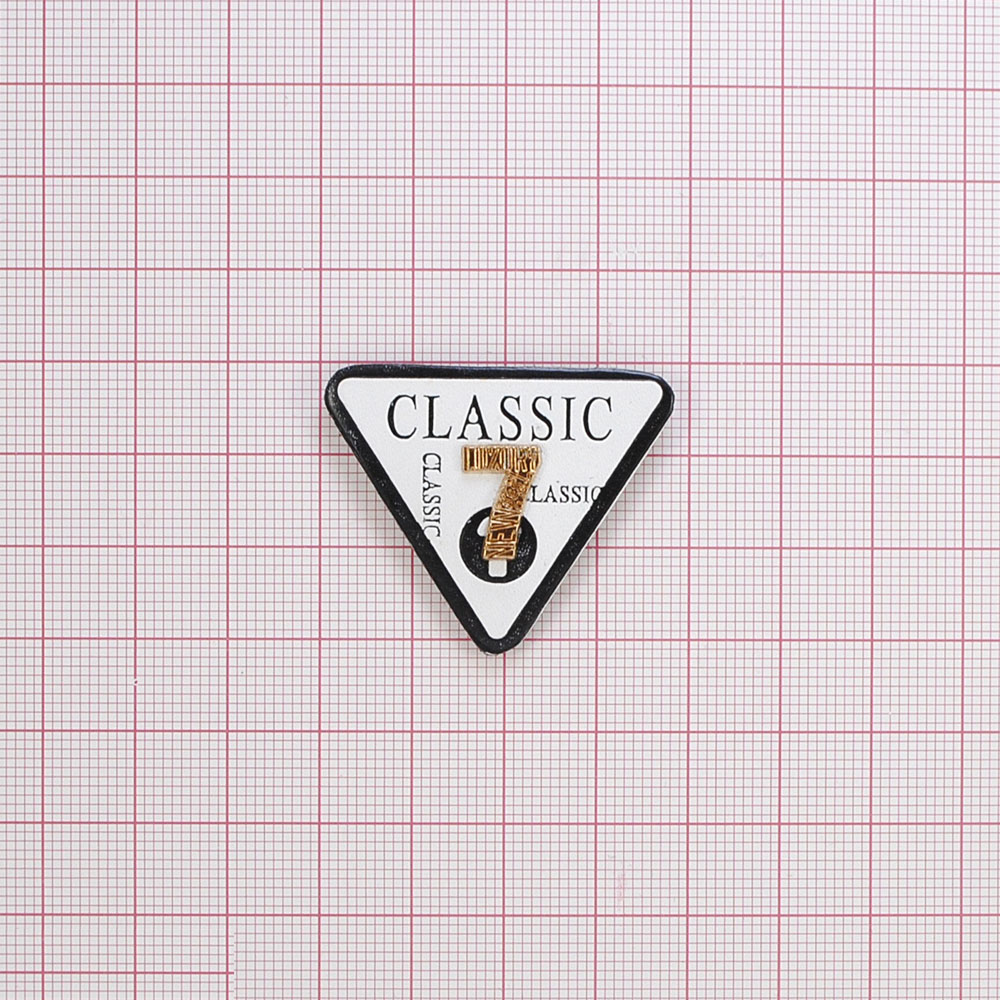 Лейба кожзам CLASSIC 7, 3*3cм, кожзам, металл, шт. Лейба Кожзам