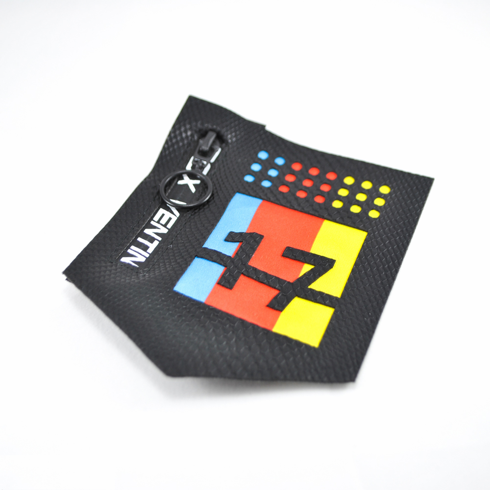 Аппликация пришивная кожзам 17 New Time карман пятиугольный, змейка 9*11см черный, желтый, зеленый, белый, шт. Нашивка Кожзам