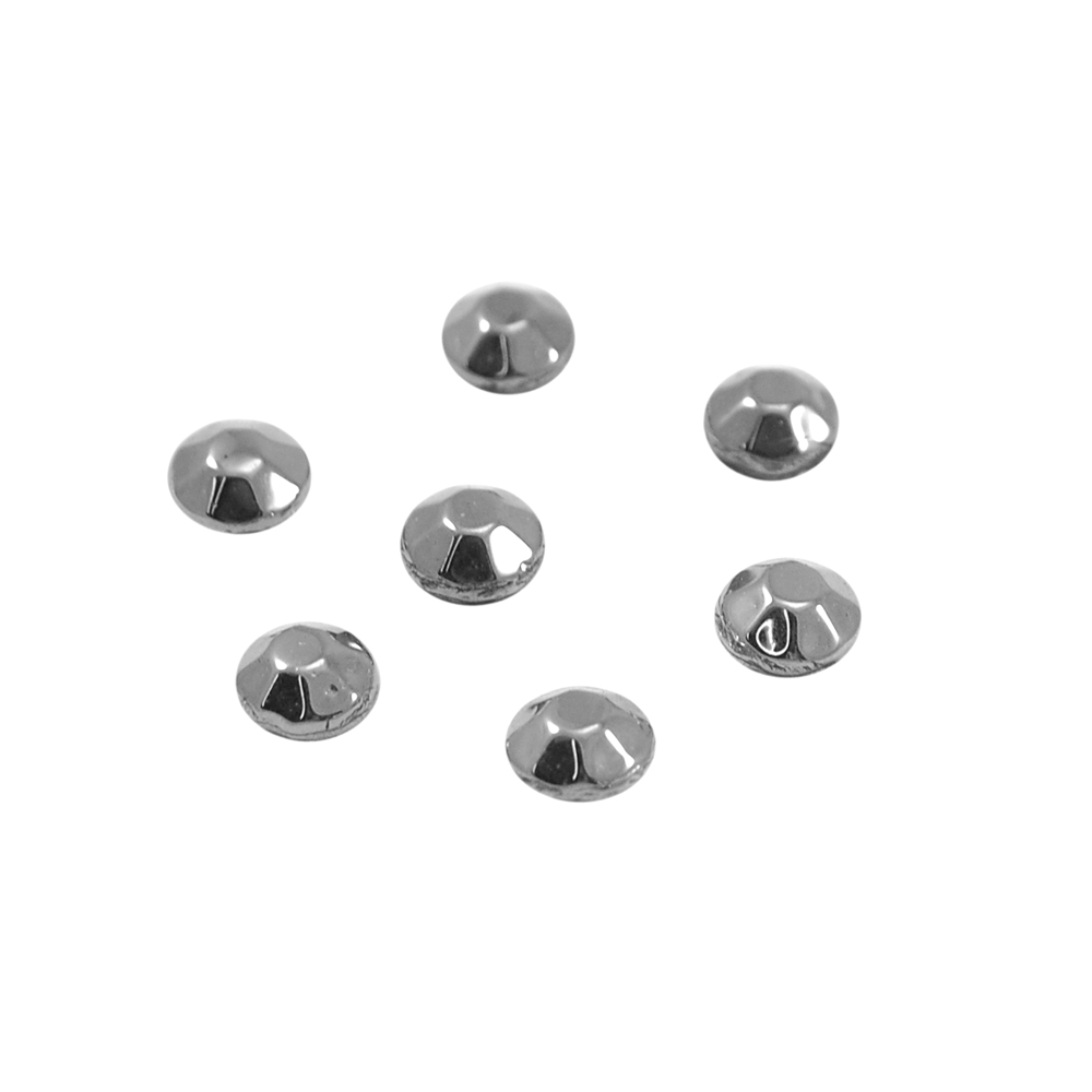 Стразы стеклянные клеевые SS-30 6мм, зеркальный (jet hematite)  5,76тыс.шт.; уп. Стразы стекло до 1000-50 гросс