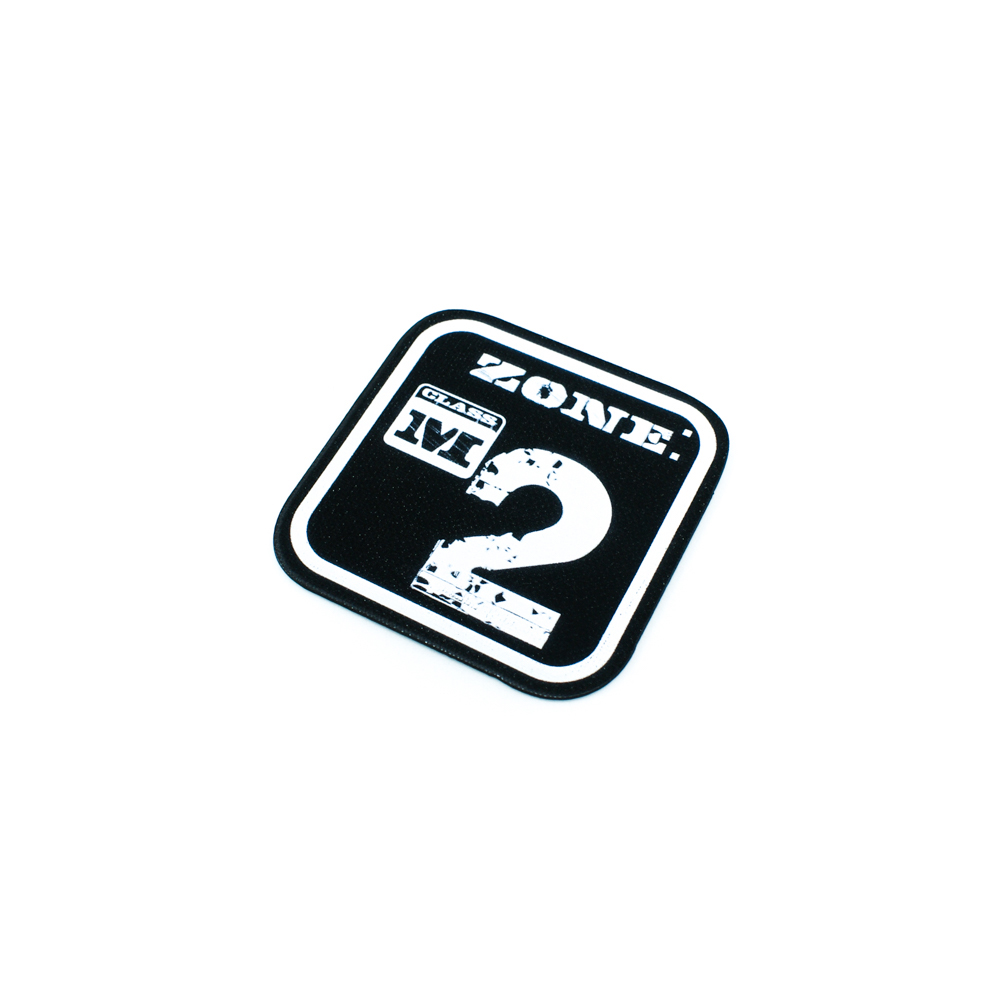 Лейба клеенка блестящая ZONE: M2 6,5*6,5см черно-белая, шт.. Лейба Клеенка