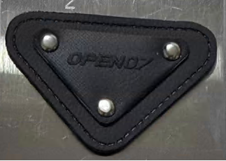 Лейба кожзам Open07, 4,4*3см, черный, хольнитены, шт. Лейба Кожзам