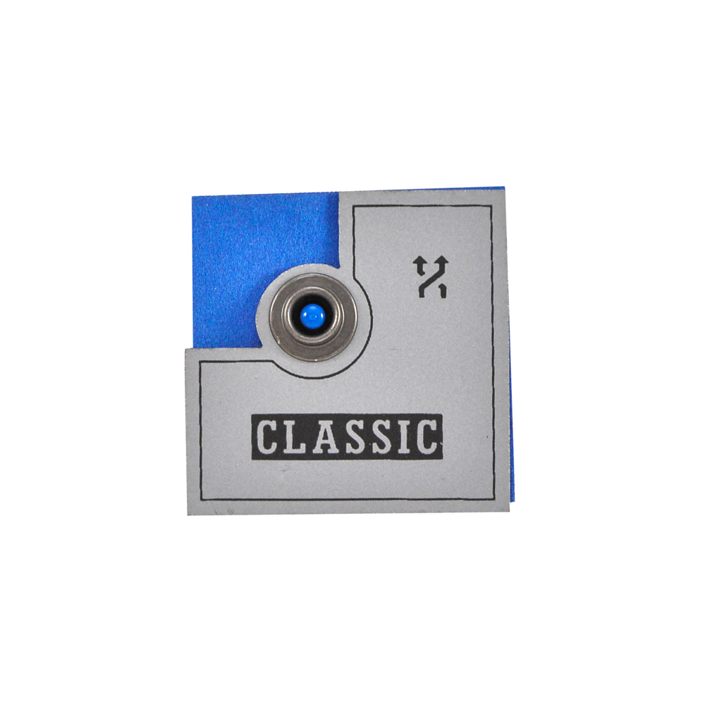 Лейба светоотражающая Go pro CLASSIC, 4*4см, черный, синий, серебро, шт. Лейба Кожзам