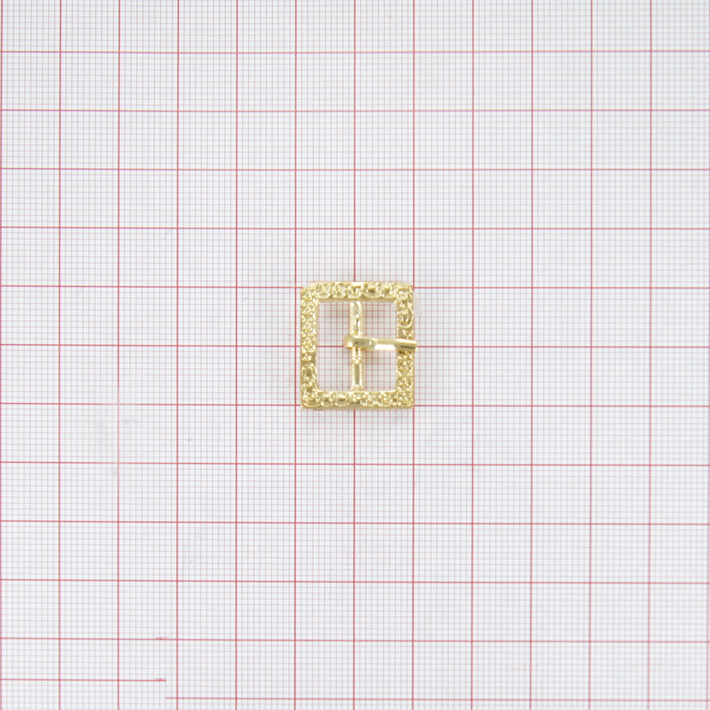 Пряжка Орнамент №02 /прямоугольник мал.15мм/ Gold. Пряжка орнамент