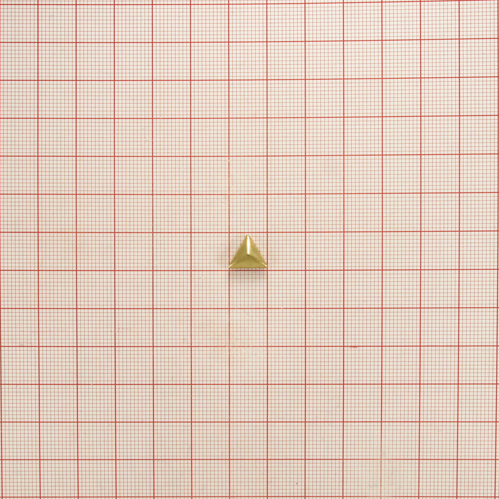 Краб металлический MS-14 треугольная пирамида 10*10мм GOLD / 1тыс.шт. Крабы Металл MS