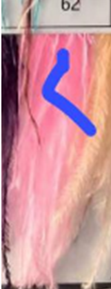 Перья в рулоне 8-10см, розовый, ярд. Перья