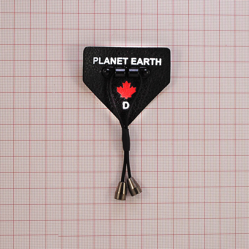 Лейба кожзам со шнурками PLANET EARTH 5*5.5см, черный, белый, красный, шт. Лейба Кожзам