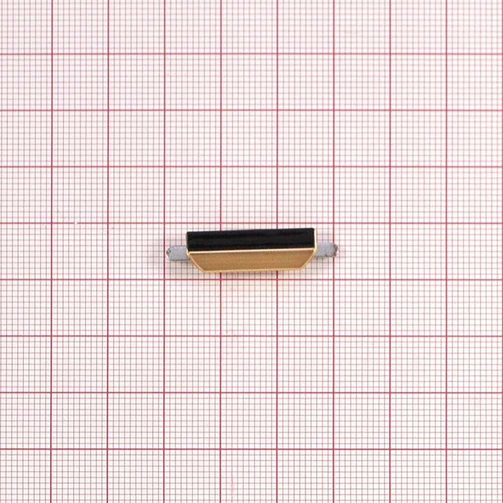 Краб металлический 21986 2 полосы 23*7мм, GOLD, черный . Крабы Металл Геометрия