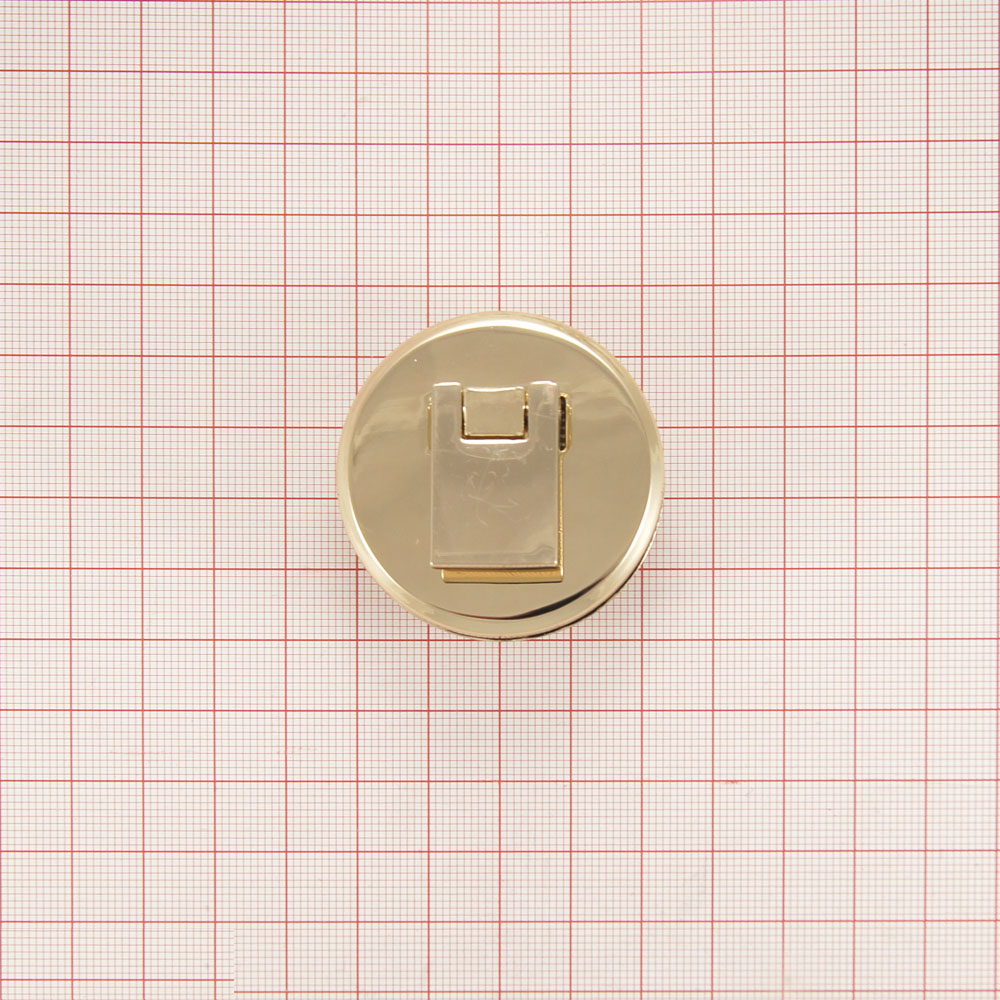 Замок сумочный E301 клипса 45мм GOLD, шт. Сумочная фурнитура