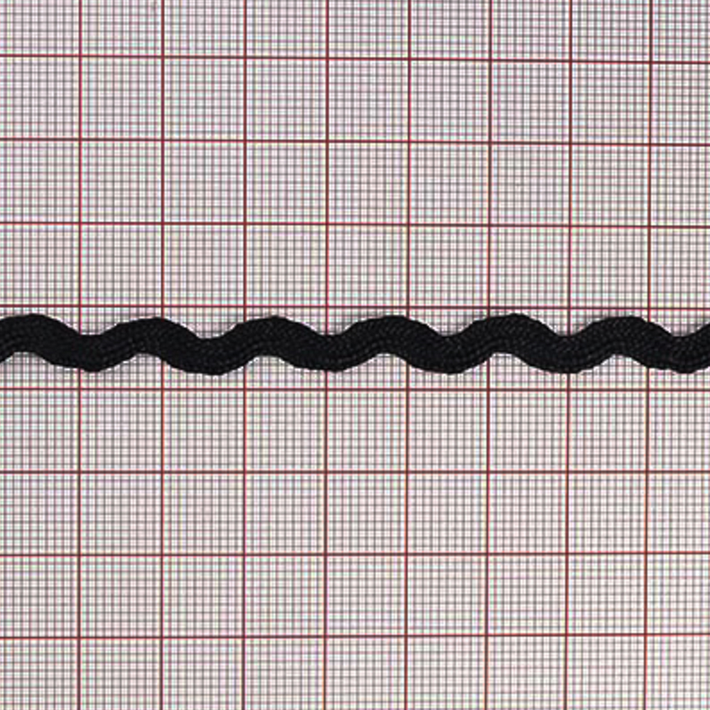 Тесьма Волна черная 50м. Тесьма Разное