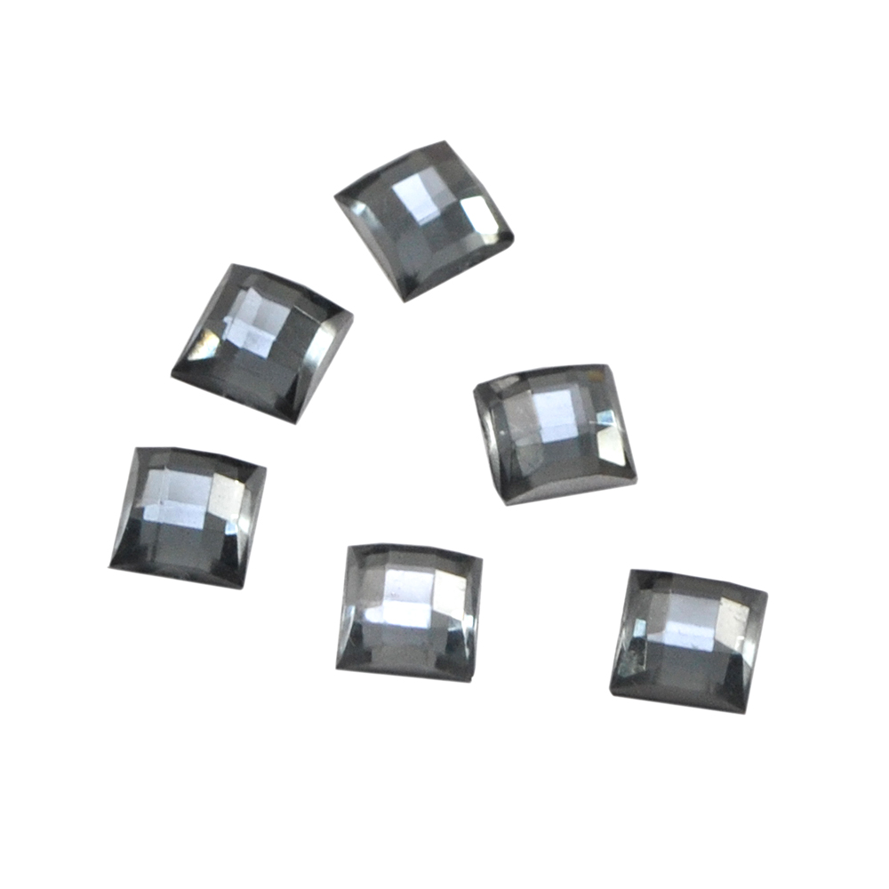 Стразы Д на клей, квадрат 6*6мм серый 6, 1тыс.шт. Стразы на клей