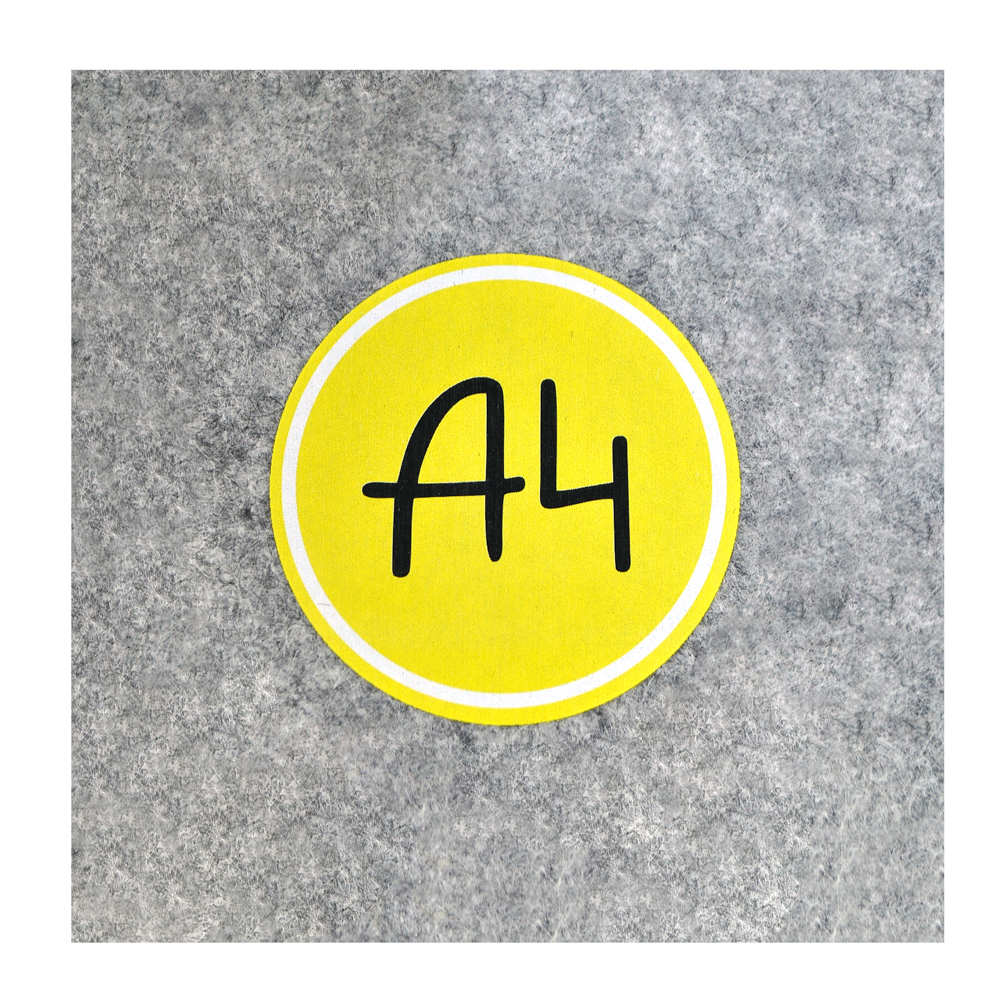 Термоаппликация А4 №21-10 (логотип в кружочке) 6см, шт. Термоаппликации Накатанный рисунок