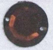 Стразы стеклянные пришивные №14 круглый плоский янтарный (14мм), 1тыс.шт. Стразы пришивные