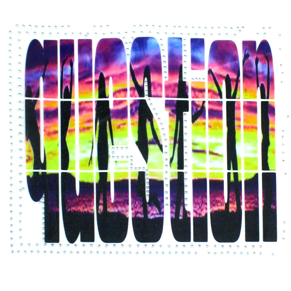 Термоаппликация Question, белые стразы, цветная, шт. Термопереводки Надписи