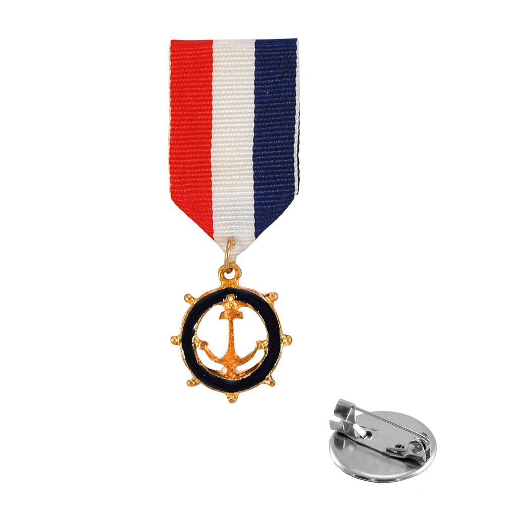 Брошь Штурвал-медаль, шт. Броши