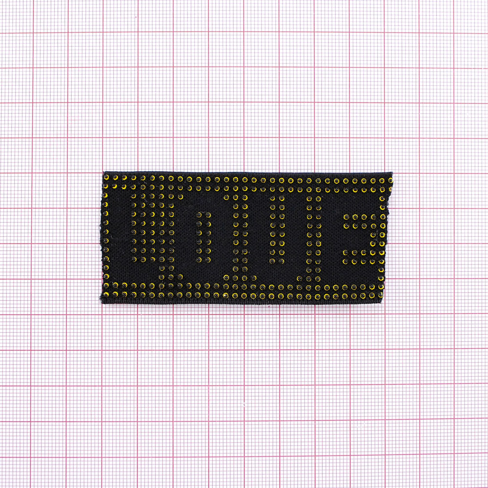 Резинка с резиновыми шариками LOVE, 4см, черный, желтый, ярд. Резинка