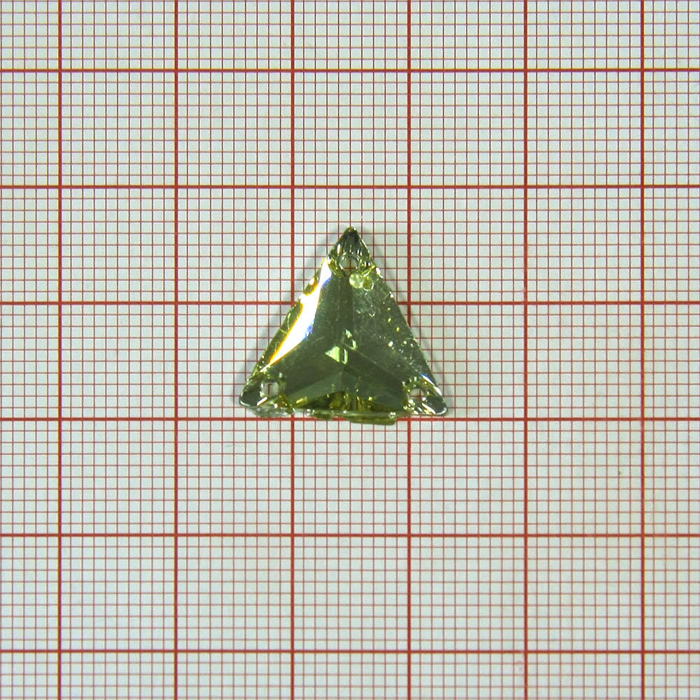 Стразы пришивные треугольник 18мм зеркальный Кристалл, шт. Стразы пришивные