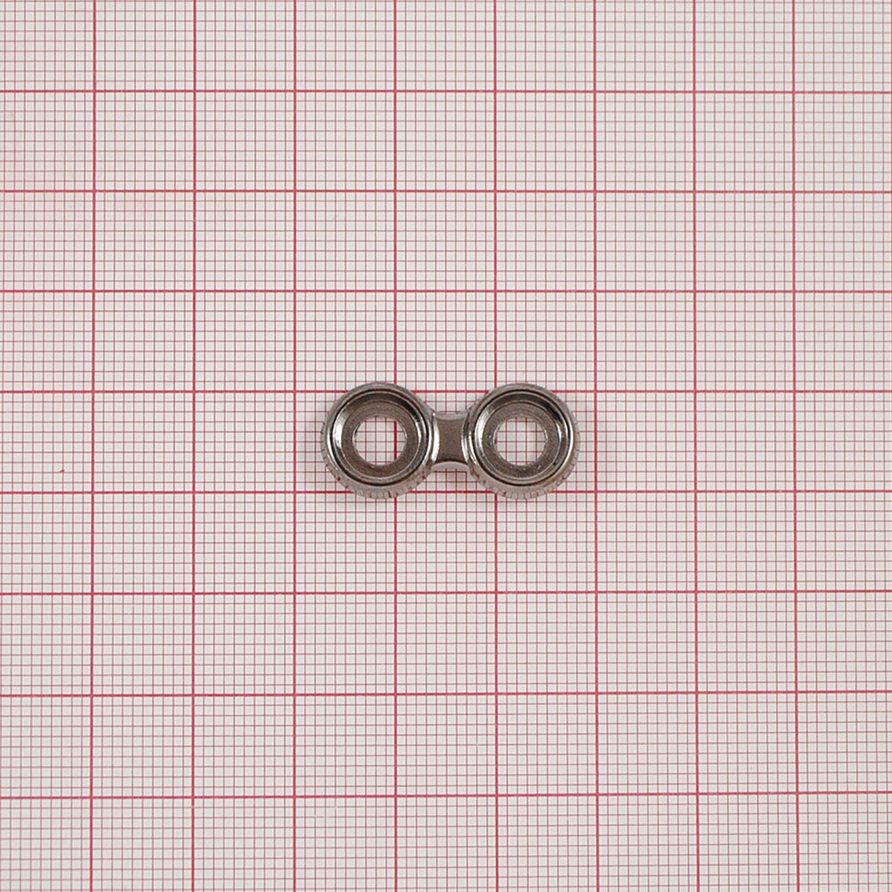 Петля обувная металл, 25,6*11,6*3мм, никель блек, шт. Петля обувная