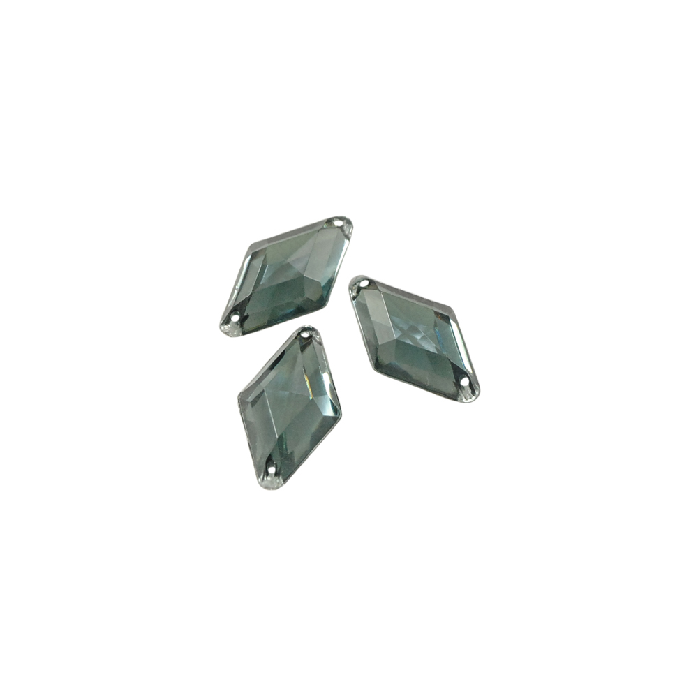 Стразы Д пришивн. ромб 14*24мм серый 6, 1тыс.шт. Стразы пришивные