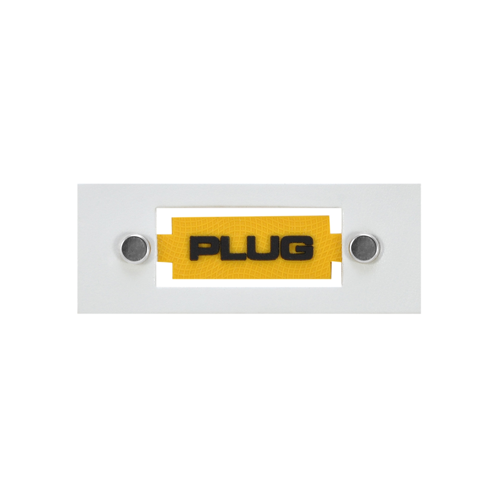 Лейба резина с хольнитенами PLUG, 6*2.5см, черный, белый, желтый, шт. Лейба Резина