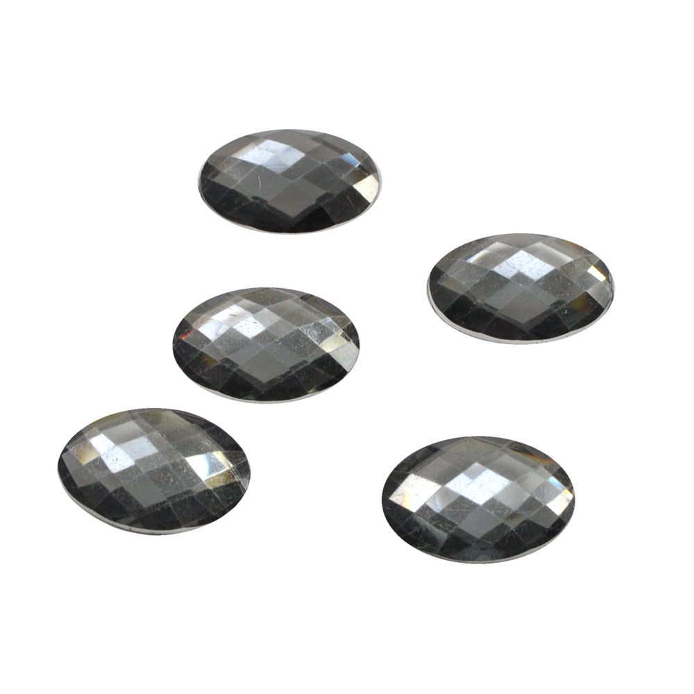 Стразы Д на клей, овал 18*25мм серый 6, 1тыс.шт. Стразы на клей