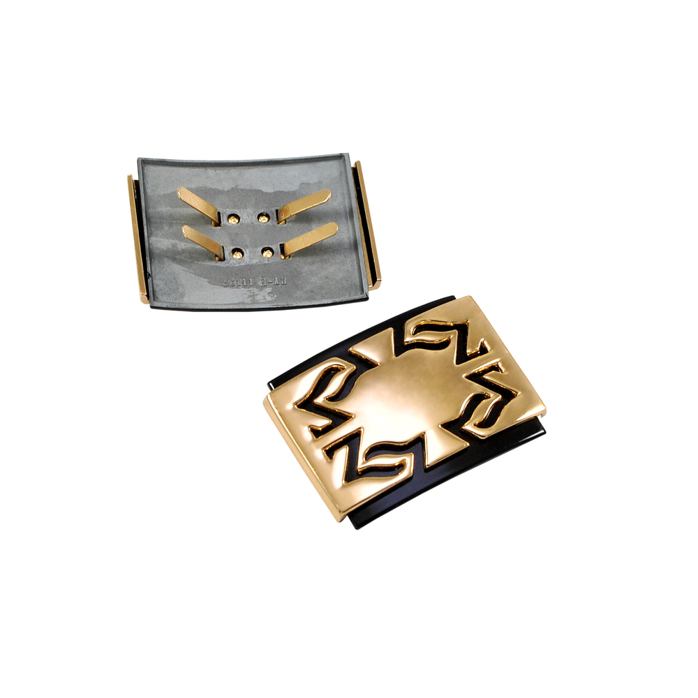 Краб металлический HY-В11139  50*35мм GOLD, черный, шт . Крабы Металл Геометрия