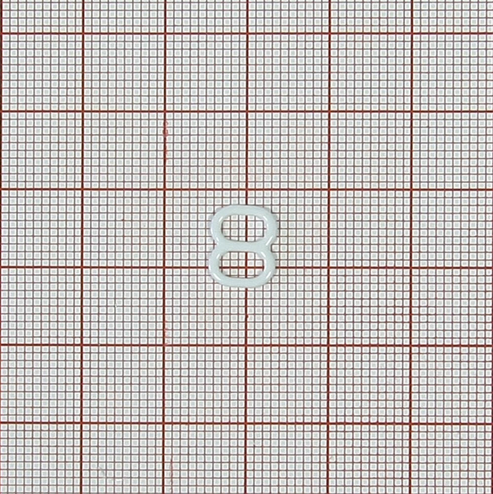 Перетяжка бельевая металл А806 белая 5*7,3мм (внутр.), 8*10,6мм (внешн.), 1т.шт, уп. Перетяжка бельевая