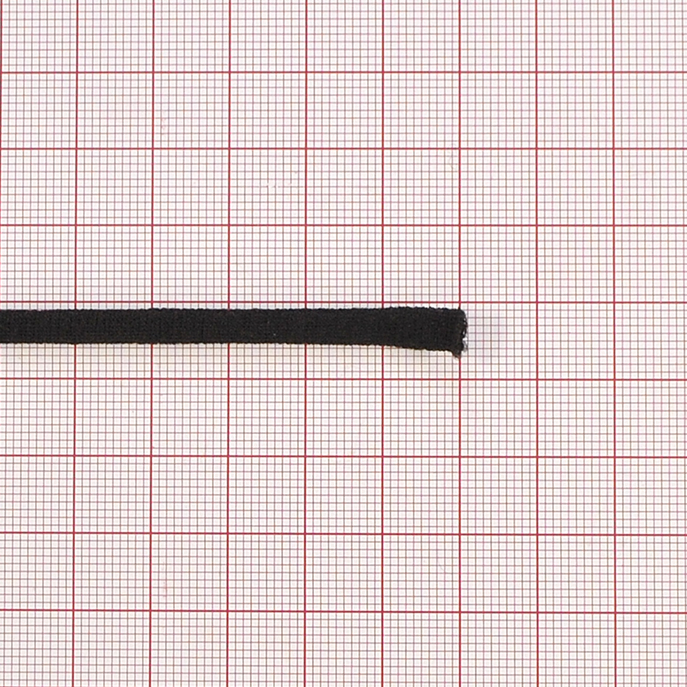 Резинка для респиратора 5мм (0,00256 кг/м или 1кг=390м,) полиэстер черная /Турция/, м. Резинка