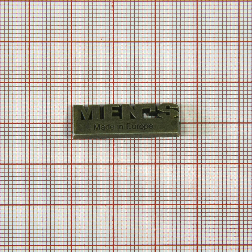 Краб металл MEN'S, antik brass, 2,5*0,8см, шт. Крабы Металл Надписи, Буквы