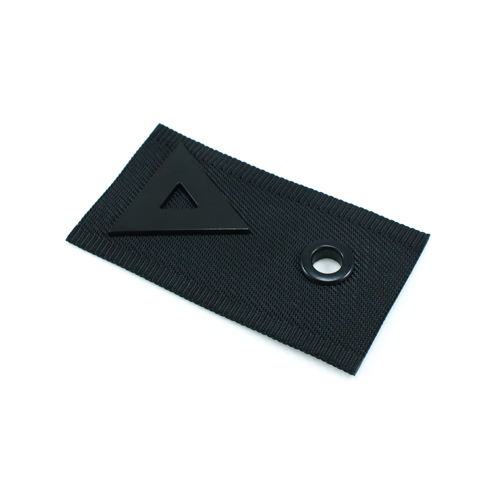 Лейба ткань, металл Треугольник 5*9см черный, шт. Лейба Ткань