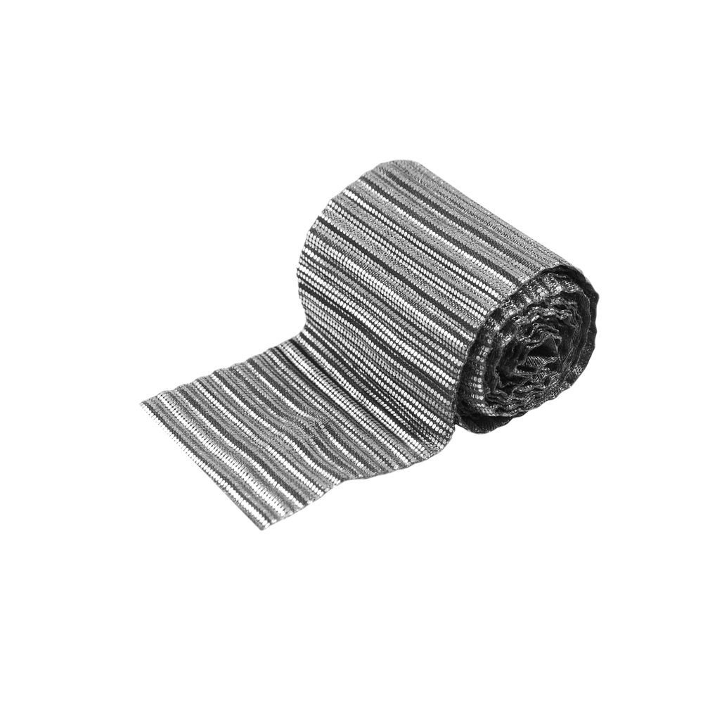 Тесьма Гофре, 4см, серебро, ярд. Тесьма
