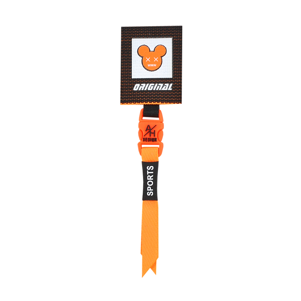 Лейба тканевая с подвеской  ORIGINAL, 3,8*15см, черный, оранжевый, белый, шт. Лейба Ткань