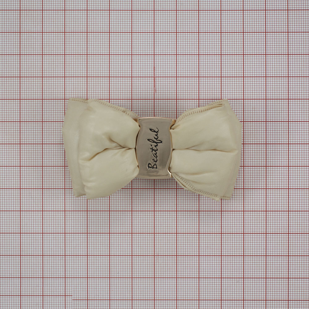 Аппликация декор обувная 39 Дутик бежевый, перетяжка beautiful, шт. Аппликации Пришивные Цветы Банты