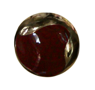 Кнопка металл круглая 17мм золото, бордовая эмаль, шт. Кнопка металл