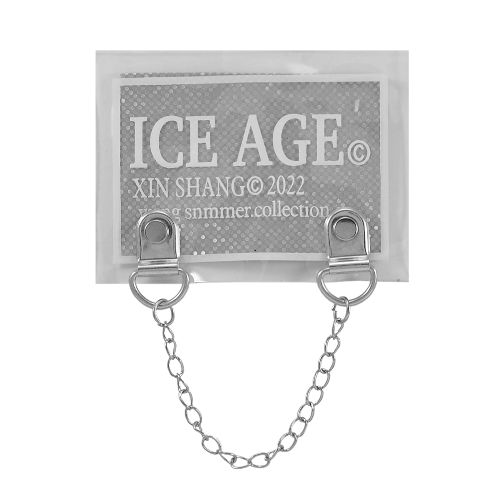 Лейба клеенка c цепочкой, ICE AGE, 6*8см, серый, белый, шт. Лейба Клеенка