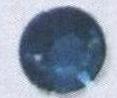 Стразы стеклянные пришивные №8 круглый плоский голубой (8мм), 1тыс.шт. Стразы пришивные