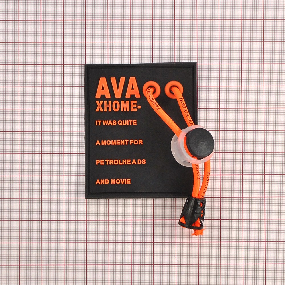 Лейба резиновая с подвеской, AVA XHNE, 5*6см, черный, оранжевый, шт. Лейба Резина