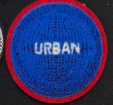 Шеврон клеевой Urban, синий, белый, красный, шт. Аппликации клеевые Тканевые